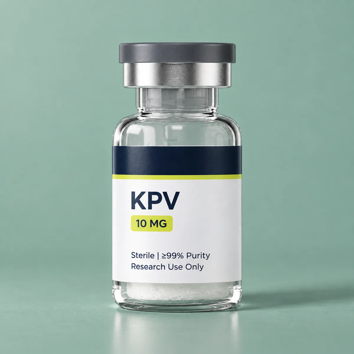 KPV vial with freeze-dried peptide