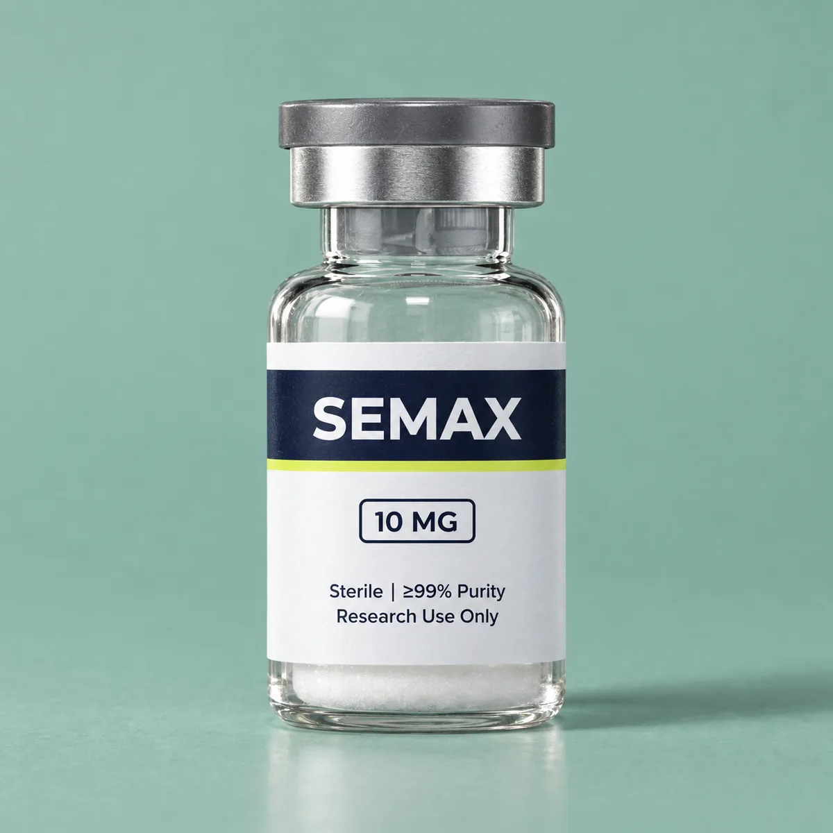 Semax vial with freeze-dried peptide